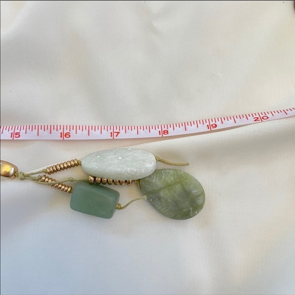 Rock Gem Necklace Bead Jewelry String Stone Blue - Picture 10 of 11